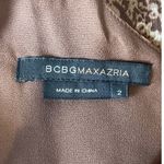 BCBGMAXAZRIA 100% Silk Bubble Hem Dress Size 2 Brown Photo 5