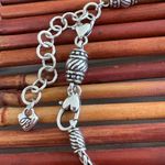 Brighton Silver Charm Necklace with Four Charms 18”-20” Photo 3