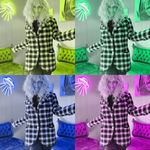 Vintage 1990s N&B Classic Wool and Mohair Plaid Jacket Size M Photo 9