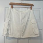 Princess Polly NWT  white cargo skirt Photo 2