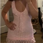 White Fox Boutique White Fox Take A Bow Lace Mini Dress Baby Pink Photo 2