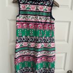 Talbots Sleeveless Dress Pink Green White Size 4P Petite Photo 6