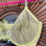 Victoria's Secret NWT  Sheer Shine Low-Cut Demi Bra Citron Glow 36D Mermaidcore Photo 4