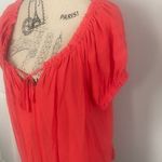 Old Navy Vibrant Red Puff Sleeve Blouse in size-XL Photo 3