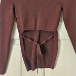 Babaton  Sculpt‎ Knit Ambrosia Sweater Top in Coffee Bean from Aritzia Size S Photo 7