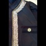 BCBGMAXAZRIA  Jacket With Gold‎ Chain Trim Photo 7