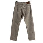 Levi's Levi’s 501 Classic High Rise Straight Leg Tan Jeans Size 29x30 Photo 10