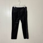 Anthropologie The Essential Velvet Slim Trousers Black Size 6 Chic Dress Pants Photo 5