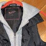 Arizona Jeans  company black puffer vest with gray hoodie layer Photo 2