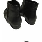 Antonio Melani  ankle black leather booties Photo 6