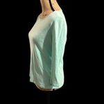 Charter Club  mint green perfectly soft Pima cotton crew neck  3/4 sleeve tee Photo 4