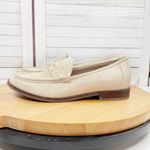 Vionic  Waverly Leather Penny Loafers Cream‎ Gold Shimmer 8 Photo 2