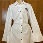 Lavishly Paris NWT,  Chic Letter Patched  Flounce Sleeve Shirt Dress Photo 1