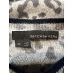 360 Cashmere  Leopard Animal Print Pullover Sweater V Neck Cozy Soft READ Photo 6