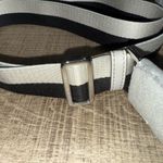 NWT Michael Kors Jet Set Medium Swing Pack Webbed Crossbody Strap color Aluminum White Photo 4