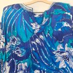 Neiman Marcus Vintage Judith Ann  Beaded and Sequin Silk Tie Waist Blouse Size M Photo 7