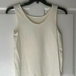 Chico's COPY -  Cream Fitted Sleeveless Tank Top Great for Layering Photo 0