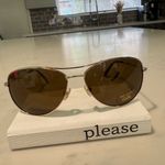 Kate Spade  Brown Aviator Sunglasses with Double-Bridge Design Photo 4