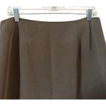 Jones New York 100% Silk Pencil Skirt Brown Satin Silky Feel SZ 12 Business Chic Photo 1