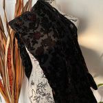 Newport News Easy Style Velvet Fabric Yard Lace Floral print sheer Embroidered shiny Sewing Supplies Shawl Shrug Photo 0