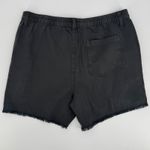 Aerie NEW Adventure Short Large Black Utility Raw Hem Elastic Waist Casual Comfy Photo 4