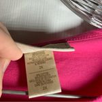 M&C Sportswear Pink Christmas Embroidered Long Sleeve top size 2X Photo 2