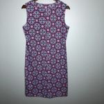 Talbots  geometric floral print split neck dress Photo 4