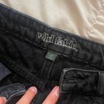 Black Rip Jean Shorts Size 00 Photo 5