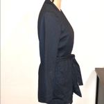 G by Gustavo Arango jacket Front Tie Close black w/blue diamond print Size 8 NWT Photo 4