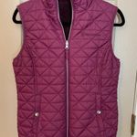 Free Country  purple reversible gorpcore quilted/faux fur vest w/pockets. Size S. Photo 0