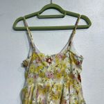 Storia Yellow Floral Tiered Romper Sz M Photo 6
