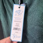 Draper James ‎ XL Martina Midi Dress Hammered Satin Emerald Green Photo 9