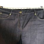 St. John Women's Jeans Gem Cross Detail Dark Blue Denim Sz 8 Photo 6