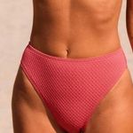Cupshe  NWT Pleated Cheeky High Leg Bikini Bottom Photo 1