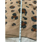 Simply Southern  Leopard Crewneck Sweatshirt Size Large Animal Print Warm Soft Photo 5