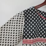 Soch Womens Dress M Black White Allover Print Round Neck 3/4 Sleeve Shift Tunic Size M Photo 7