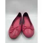 Talbots Womens Barbie Pink Leather Ballet Flats Size 7 M Photo 1