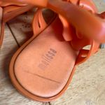 Melissa ‎ Orange Floral Jelly Sandals with Ankle Straps size 6 Photo 3