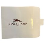 Longchamp Square Silk Scarf Ribbon Design Navy Border 90x90 cm 35x35 inches Photo 7