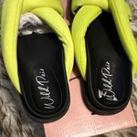 Wild Pair  Neon Yellow Crisscross Sandals Photo 2