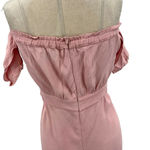 Flynn Skye  Bella Maxi Dress Off the Shoulder Pink Size Medium‎ Photo 9