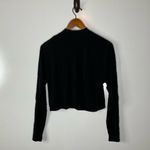 Wilfred  Black Mock Neck Cropped Long Sleeve Top Size Xsmall Photo 1