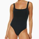 Aritzia  Babaton Square-neck One-Piece Swimsuit Bodysuit Black Photo 0