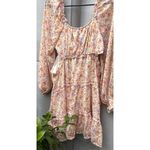 Vintage Jessica Simpson Women’s Sz XL Dress Floral Ruffled Boho Western Style Pink Photo 4