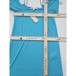 Michael Kors Tile Blue Cold Shoulder Swim Coverup Sz XS Ditzy Daisy Floral Photo 7