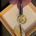 Michael Kors Open Cuff Bracelet MKJX0096A931 Silver Tone Bangle Logo & Crystal Photo 6