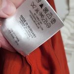 Stella McCartney Orange Eva Vegan Silk Long Sleeve Top Sz 38 Photo 2