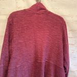 T. La almandine open cardigan burgundy long pockets warm XL Red Photo 6