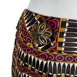 Milly NWT  Silk Skirt with Etched Large Artisan Buttons Size 12 Photo 2