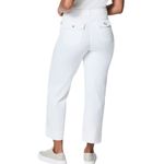 Spanx  Crop Pants Wide Leg Twill White Pull On Flap Pockets Women’s Size Large Photo 1